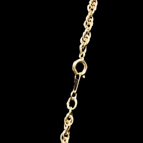 Vintage Gold Tone Rope Chain Necklace (4591) - Picture 5 of 5